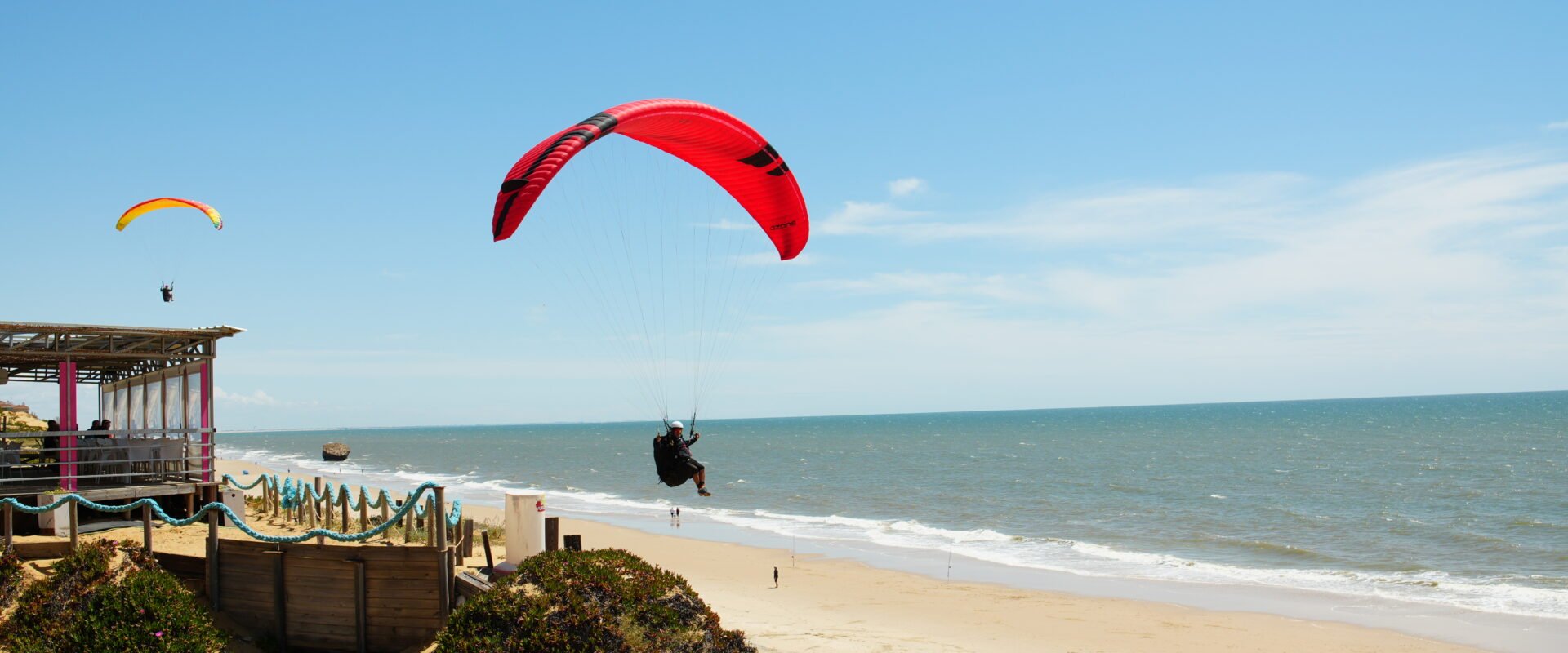 Paramotor pilot on a Portuguese coast — Ricardo Caju